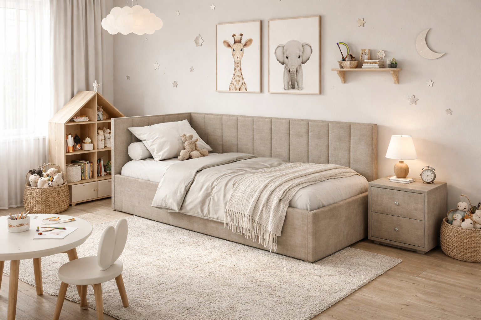 Детская кровать Амелия в детской комнате