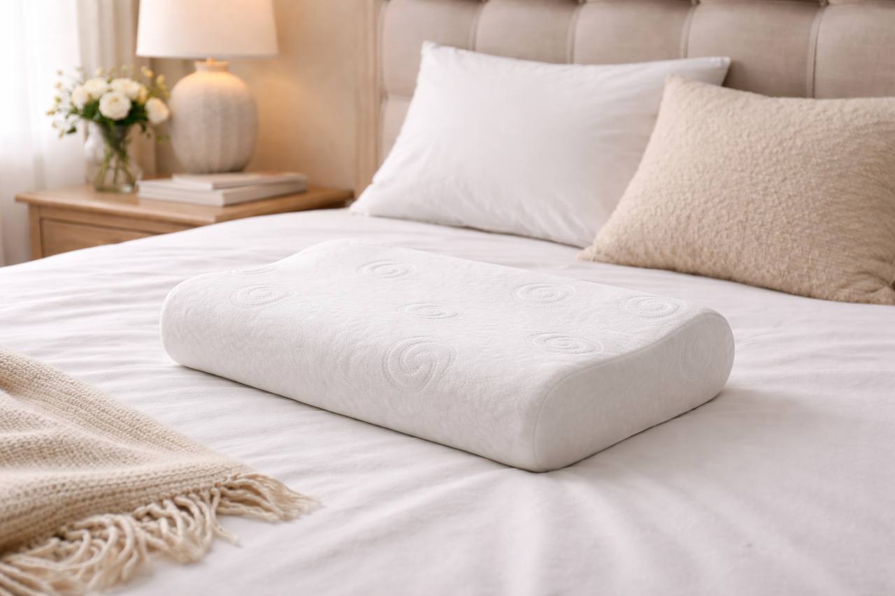 Ортопедическая подушка Вязкая Волна из вязкоэластичной пены Memory Foam