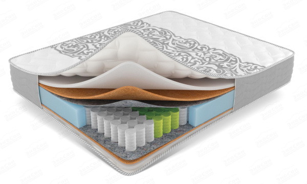 Ортопедический матрас Odri средней жёсткости на независимом пружинном блоке EVS500
